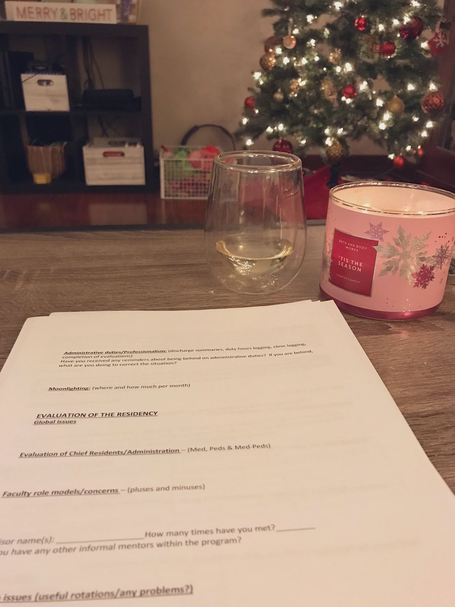 Setting up the ideal Christmas mood...to fill out my semi-annual review sheet with <a href="/tbradynottheqb/">Tim Brady</a> <a href="/IUMedPeds/">Indiana University Med-Peds</a>