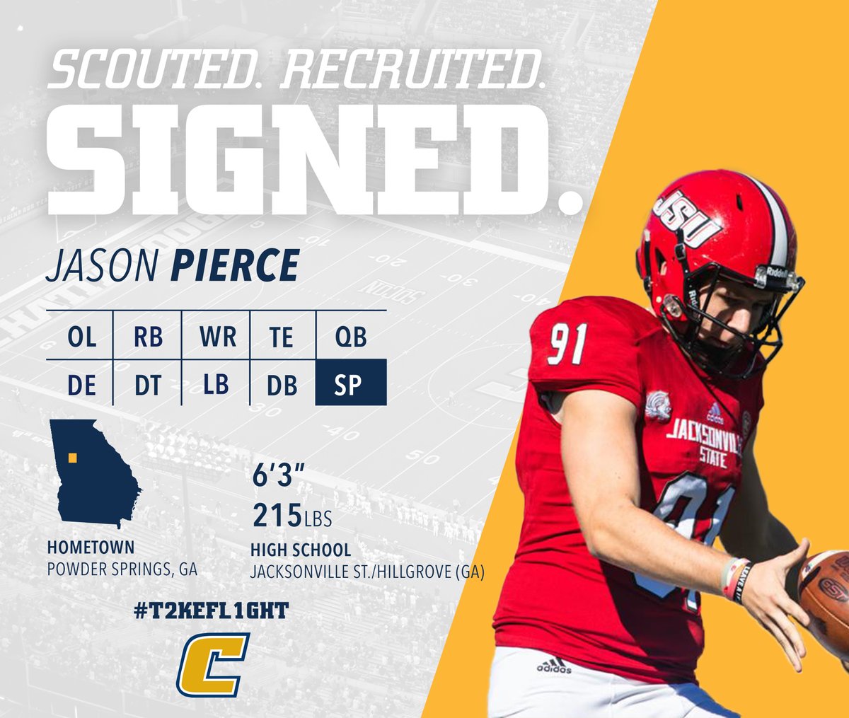Another all-conference transfer will be here in the spring!

Jason Pierce - P
&gt;&gt;1st Team All-OVC at Jacksonville State in 2019

🔗 bit.ly/37rN7sJ

#GoMocs | #T2KEFL1GHT