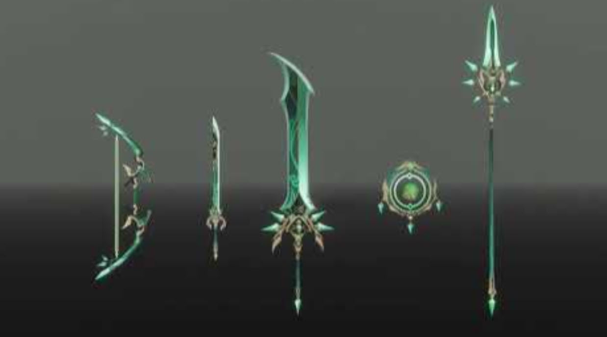 Persin on Twitter: "1.3 leaked weapons with #xiao theme, effects are gonna  be similar to Primordial Jade Winged-Spear #原神 #GenshinImpact #genshin  https://t.co/SUh4PLMCOh" / Twitter