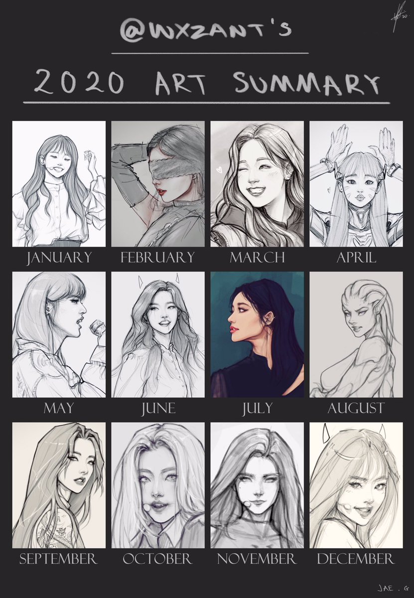 Art summary ??? strange year but I learnt many things and grew a lot as a person and an artist. Cya 2020. #artsummary2020 