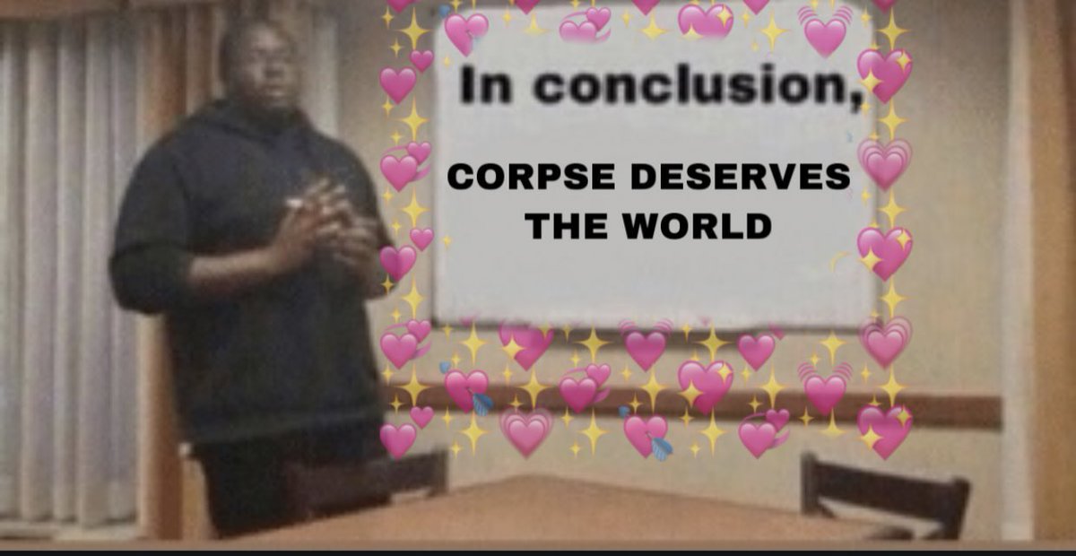 corpsrealism's tweet photo. istg corpsetwt can do anything to make Corpse happy !!😌😌 he hit 6M on yt yesterday and now he hit 2M on Twitter that's insaneeee
#CORPSE #2millforcorpse https://t.co/FWUdErN1Kg