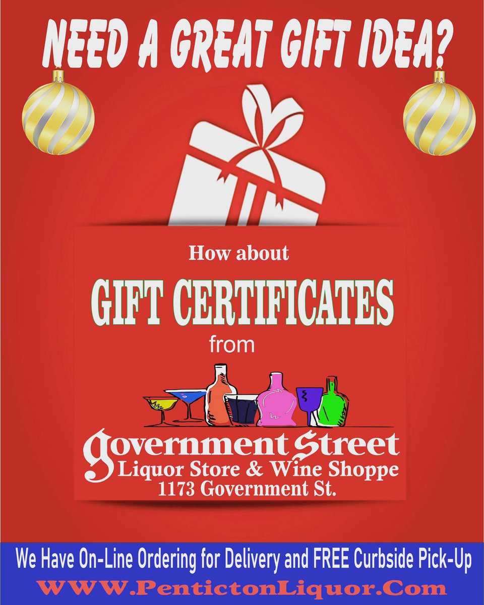 Great Gift Idea! Delivered before Christmas GUARANTEED!! Pentictonliquor.com #penticton