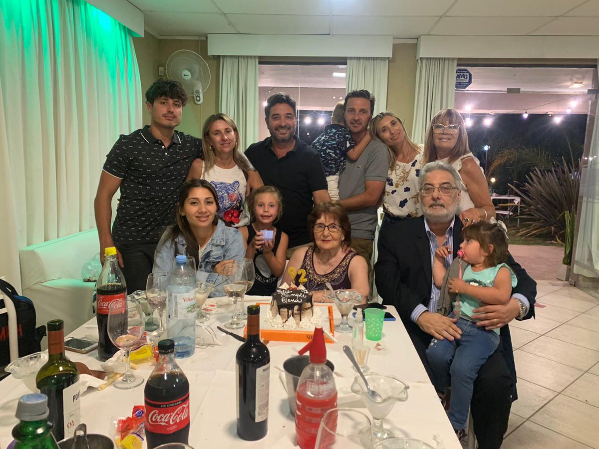 DarioRanco's tweet photo. Festejando el cumple 92 de mi madre Elena. Junto a mi hermano, familia, afectos y reuniendo a cuatro generaciones. Celebrando la vida. https://t.co/823tp0ttfh
