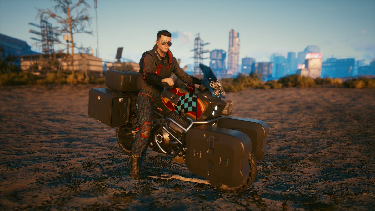 Ivan_MeHighLow's tweet image. Nomad on a mission #Shutterpunk2077 (portrait)