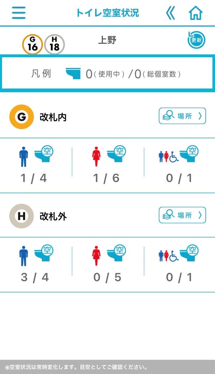 東京メトロ 公式 トイレ空室状況 情報配信中 東京メトロアプリ から新宿 日比谷 有楽町 上野 溜池山王の各駅トイレ 個室の空き状況を確認できます 多機能トイレを含みます 空室状況は常に変化しますので 目安としてご利用ください