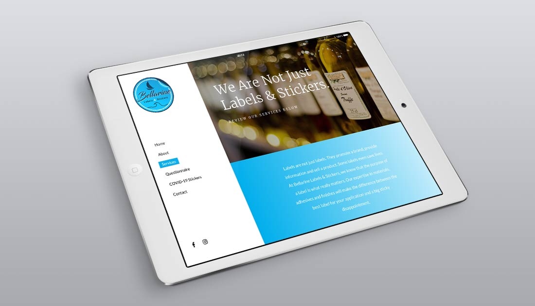 TorquayWD's tweet photo. Bellarine Labels mobile and tablet friendly website redesign.

View more of our work at https://t.co/reuFjzp47E

#webdesign #torquay #surfcoast #websites #webagency #webdesigner https://t.co/vsE8aol8cY
