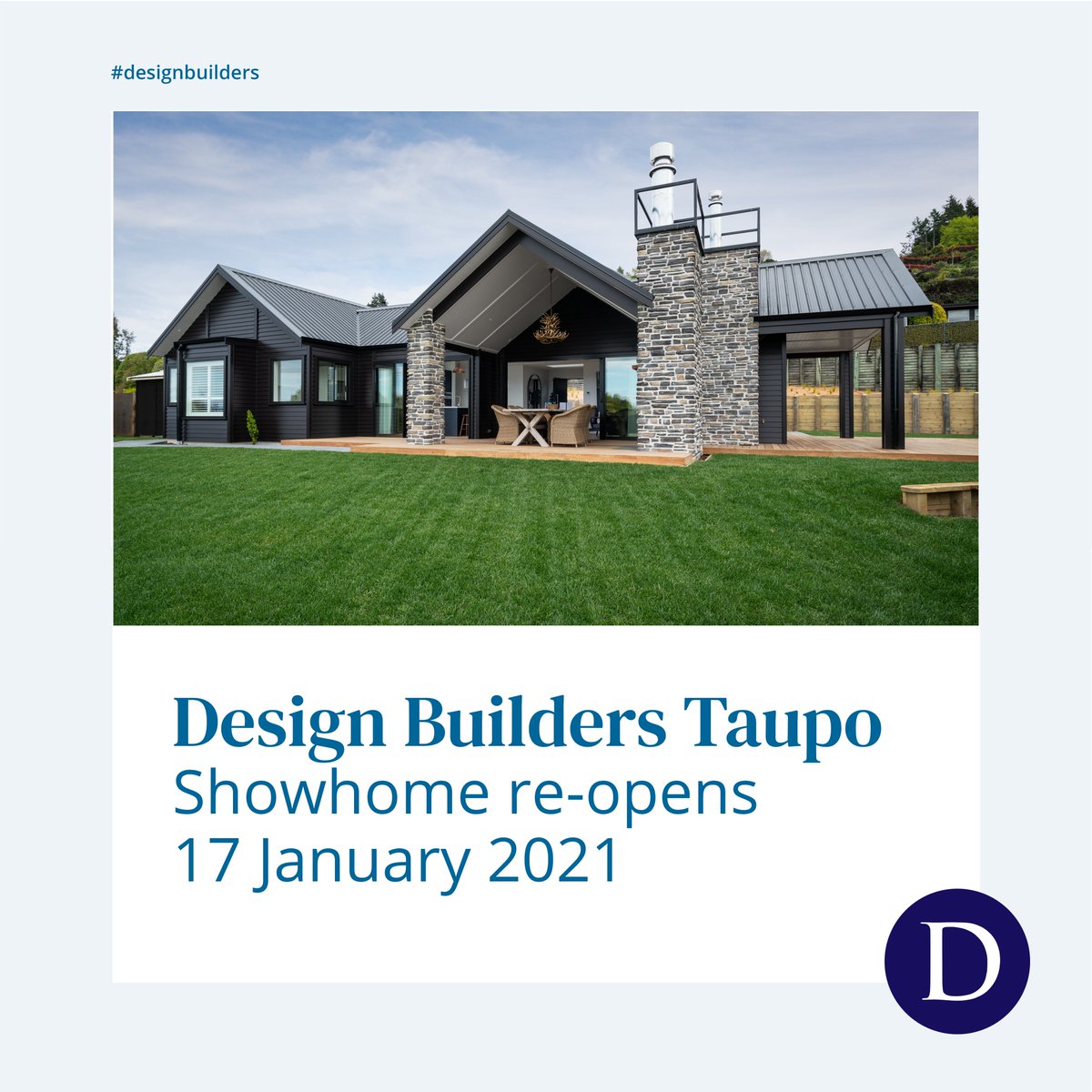 TAUPO SHOWHOME TAKING A BREAK
Our showhome at 16 Mapara Road, Acacia Bay, Taupo will be closed from 19 December 2020 to 17 January 2021. But our 3D walk-through is always open, right here. 
designbuilders.co.nz/get.../homes-w…