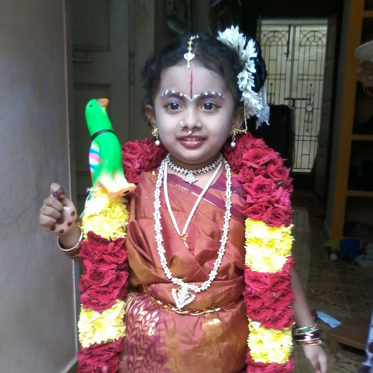 The most exciting Margazhi months starts. Krishna says in Bhgavat geeta- māsānāṁ mārga-śīrṣo ’ham (. Of months I am Mārgaśīrṣa) . This month of magarazi or Margasirsa is So important that andal took a vratha for 30 days(Here is a charming child dressed up as andal)