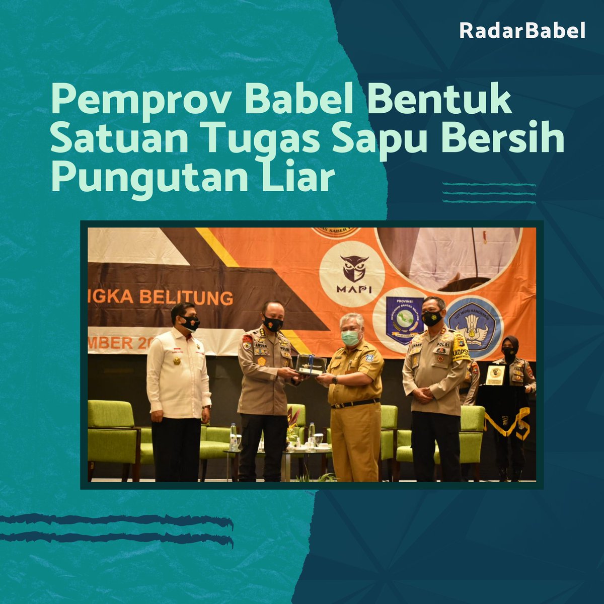 radar_babel's tweet image. RaBel, PANGKALAN BARU – Dalam rangka pelaksanaan Perpres Nomor 87 Tahun 2016 tentang Satuan Tugas Sapu Bersih Pungutan Liar (Satgas Saber Pungli) Pemerintah Provinsi Kepulauan Bangka Belitung (Pemprov.   #GUBERNURBABEL #pangkalanbaru #pemprovbabel radarbabel.co/pemprov-babel-…