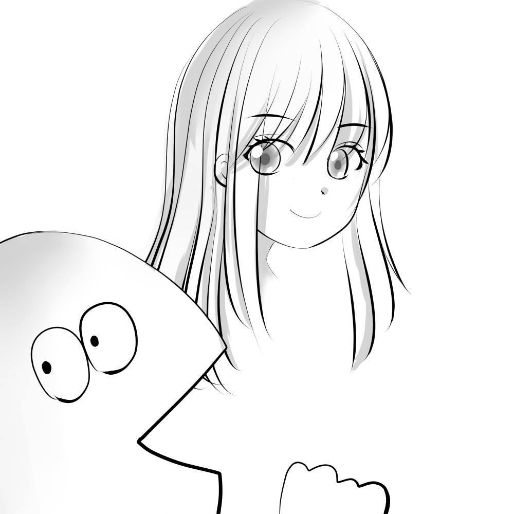 #イラスト #ギャルと恐竜 #1日1絵 恐竜一匹養えるお金が楓にはあるんだろうか。