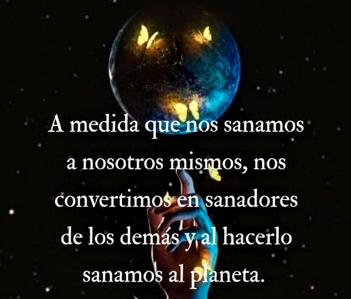 A medida que nos sanamos
a nosotros mismos,

nos convertimos en sanadores de los demas y, 

al hacerlo
sanamos al planeta.

#CancerFighter 
#CancerWarrior

#CancerDeMamaSurvivor