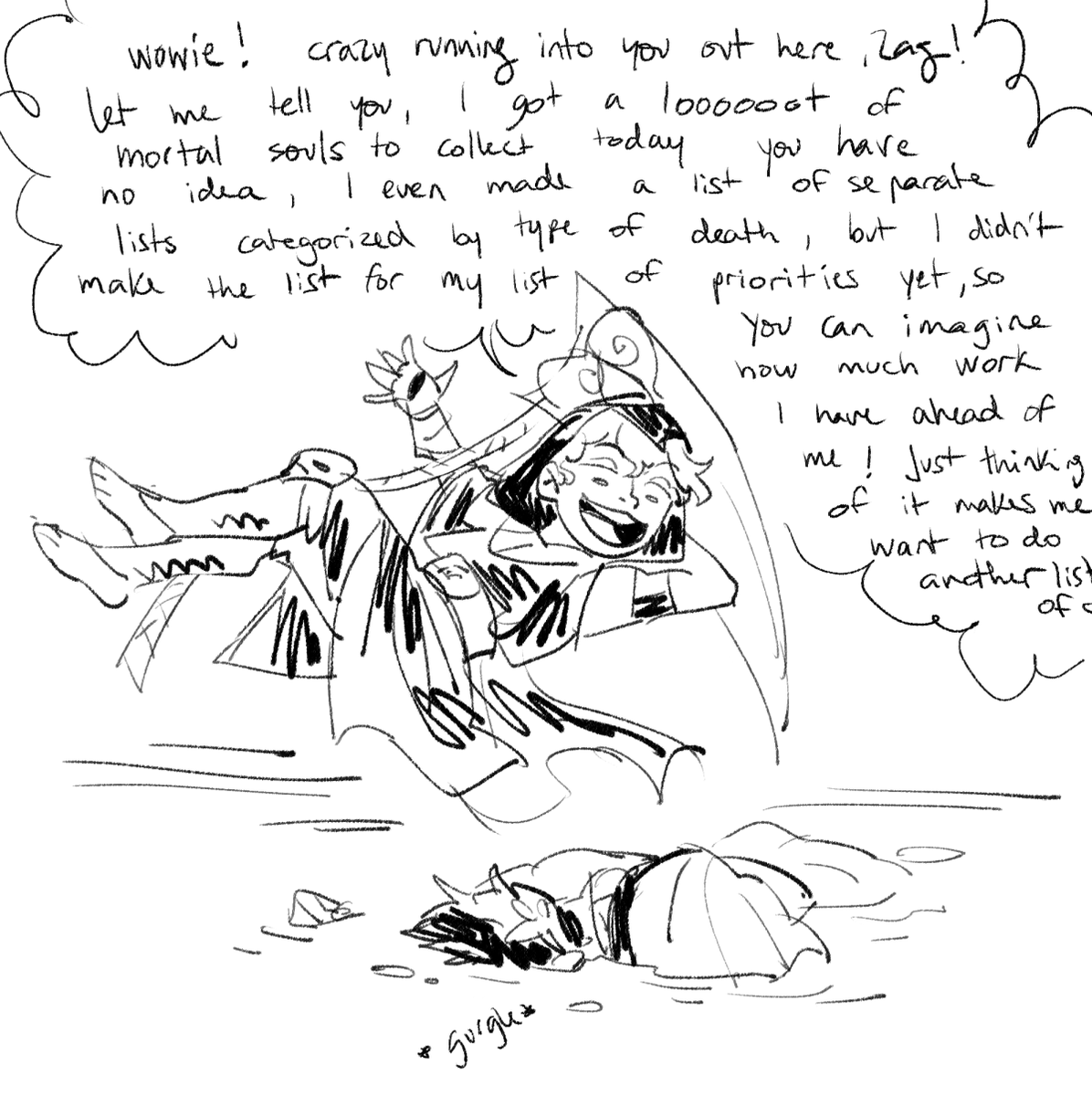 #hadesgame hypnos and thanatos reverse roles for a day 