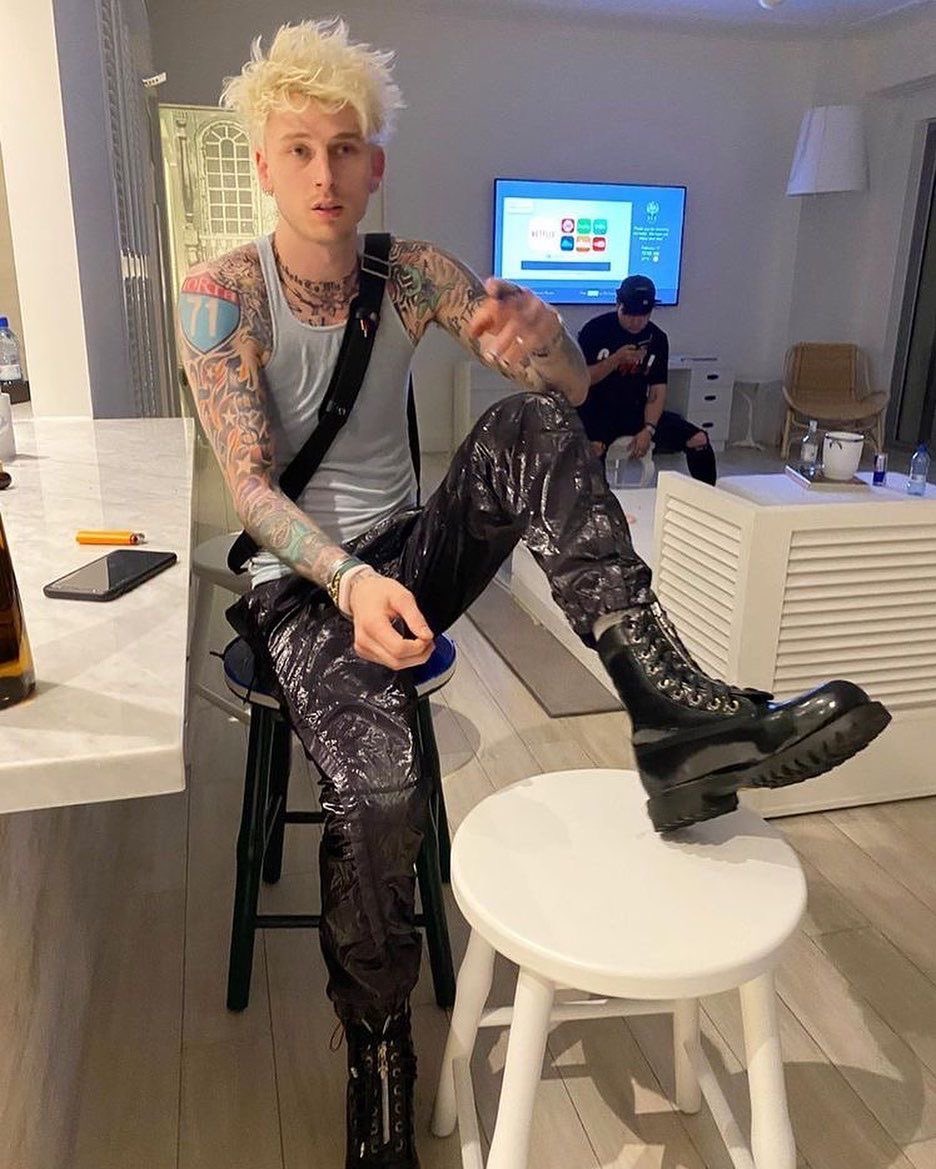 bea on X: “machine gun kelly wearing offensive shoes https://t.co 