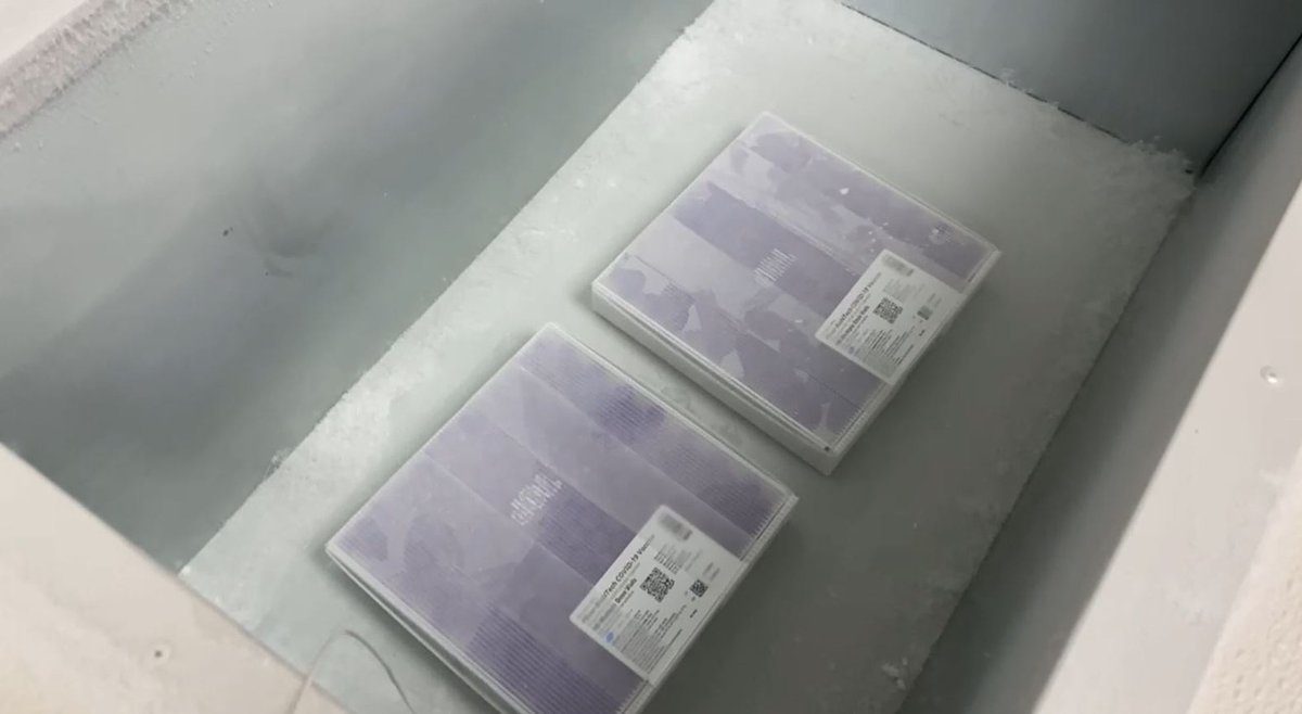 saintlukeskc's tweet photo. The doses are securely stored in our ultra-cold freezers until they're ready for our health care workers. While the vaccine isn't yet available to the public, we'll be ready once it is. #COVIDVaccine #Vaccine https://t.co/uJcavQabEQ