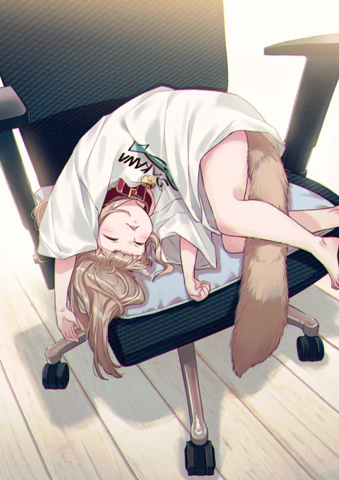うちのきなこの寝ている姿を描いてみたよ??
#うちのねこが女の子でかわいい 