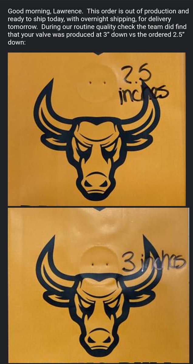 The factory messed up the first order of the bagsThey offered me a discount but i told them to redo themWill take 5 business days more but worth it as you don't want to start off sloppyOne of the difficulties of being 1000s of miles awayMinor set back