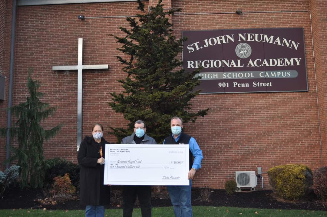 sjnra1's tweet image. We extend our sincere gratitude to our friends at Blaise Alexander Family Dealerships for their very generous donation of $10,000 to our Neumann Angels Campaign, which is used in part to assist qualified families with their tuition expense. 
 ❤️💛

#NeumannPride 
#NeumannFamily