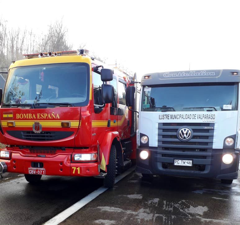 EmergMuniValpo's tweet photo. Equipo #Diproce liderado por nuestro Director de Operaciones trabaja en coordinación con @CBV1851 @GobernacionValp @conaf_minagri en el IF🔥 denominado por #CONAFValparaiso “EL ATRAVIESO” en la #ruta68 altura Reserva Nacional Lago Peñuelas. #incendioforestal https://t.co/022q5jSdQH