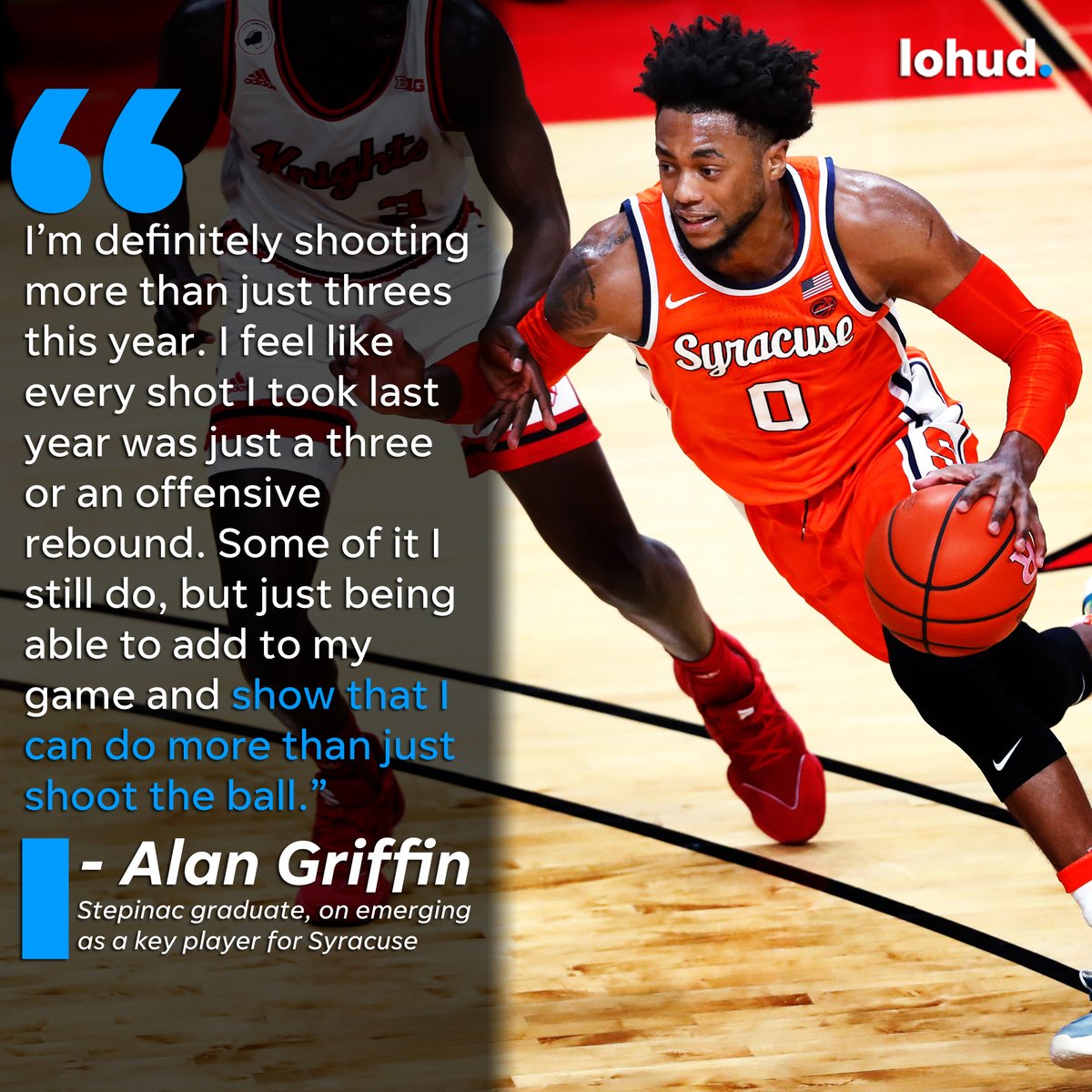 In his first season at Syracuse, former @step_basketball star @alangriffin_ has already emerged as a key player for the orange.

More from @erapay5: https://t.co/zce3ZtG7ez

@StepinacSports @CHSAA_NYC @lohudinsider https://t.co/XiJ5qXzeSg