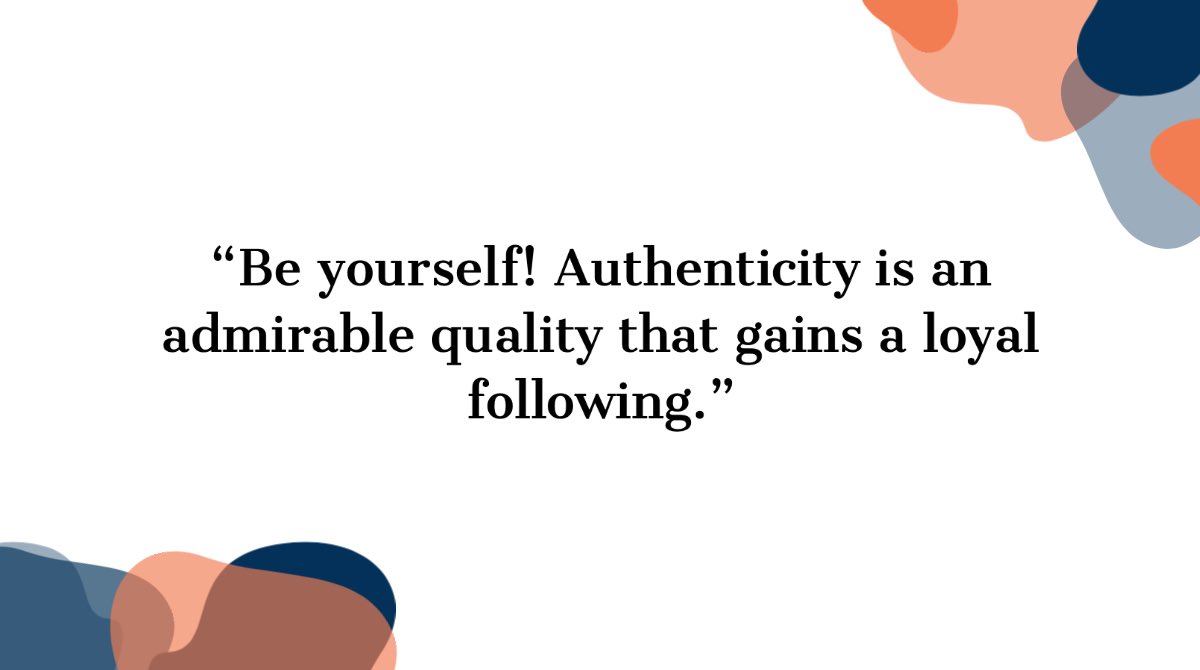 This week for Tip Tuesday, junior Abigail Blauser says "Be yourself! Authenticity is an admirable quality that gains a loyal following.” We agree, authenticity is KEY! How do you keep things real?