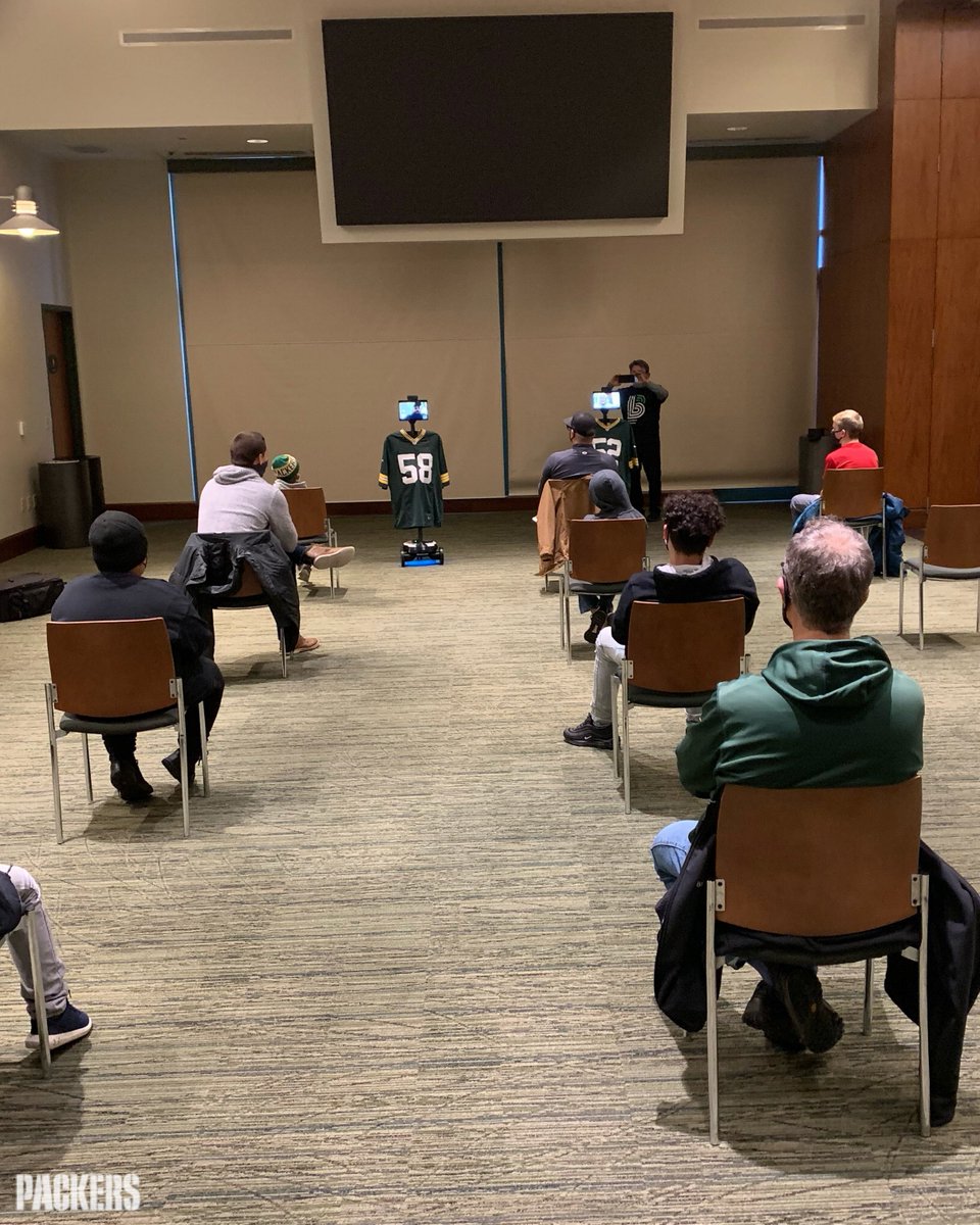 packers's tweet photo. #Packers linebackers @RashanAGary &amp; @Kirko58 recently did a virtual visit with kids from Big Brothers Big Sisters of Northeast Wisconsin. 

#PackersGiveBack https://t.co/Twtnt0a6l0