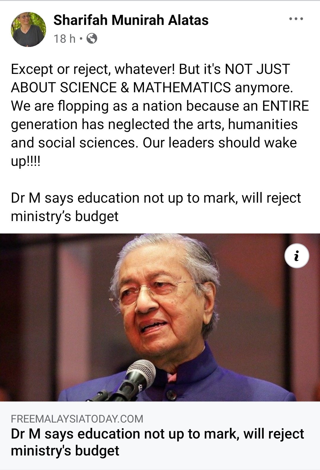 ʀɪᴏᴛ On Twitter Opinion From Dr Sharifah Munirah Alatas Of Ukm Daughter Of Almarhum Prof Syed Hussein Alatas Although The New Generation Has Started To Pour Their Attention Onto Arts And Social