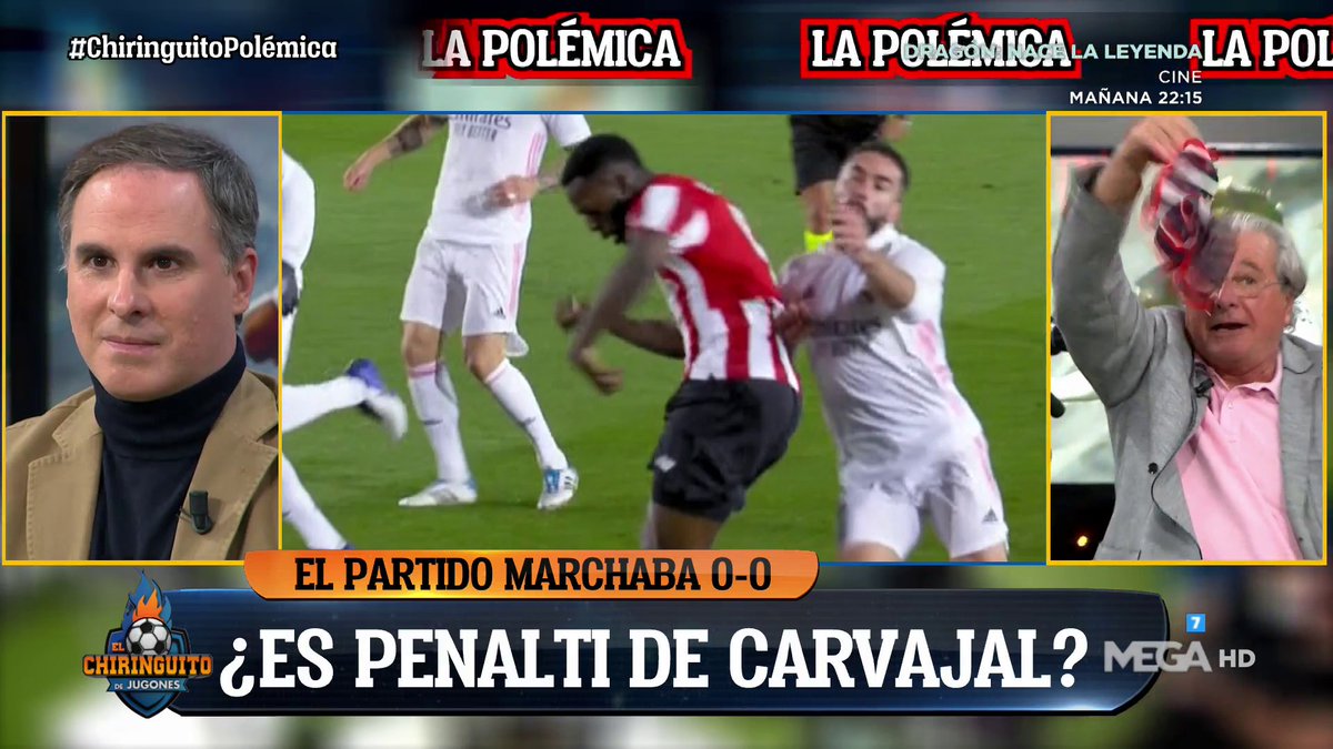 📊¿Es PENALTI de CARVAJAL a WILLIAMS? ¡Participa! #ChiringuitoPolémica 

🔁RT: SÍ
❤️MG: NO