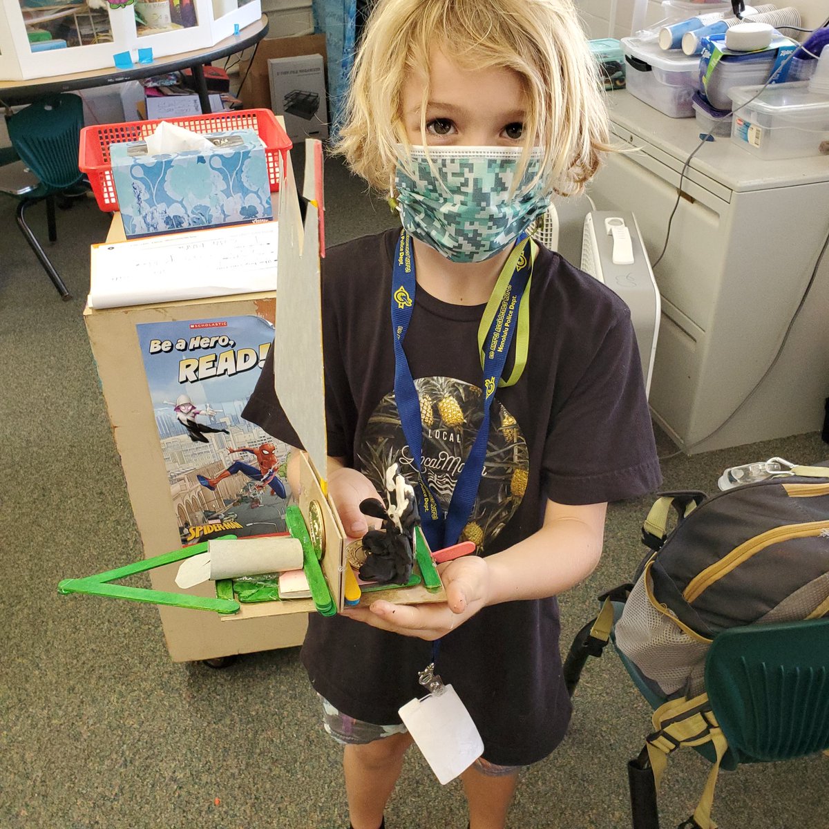 Kalei69's tweet photo. @HesKinders @Hahaionees using STEM engineering projects to build a vehicle with at least 3 wheels for the Gingerbread Man.  Finished projects were amazing.  I learned that some need much more encouragement to be risk-takers.
#IBHawksFly
#NGSSEngineering https://t.co/RRdss3E6Gu