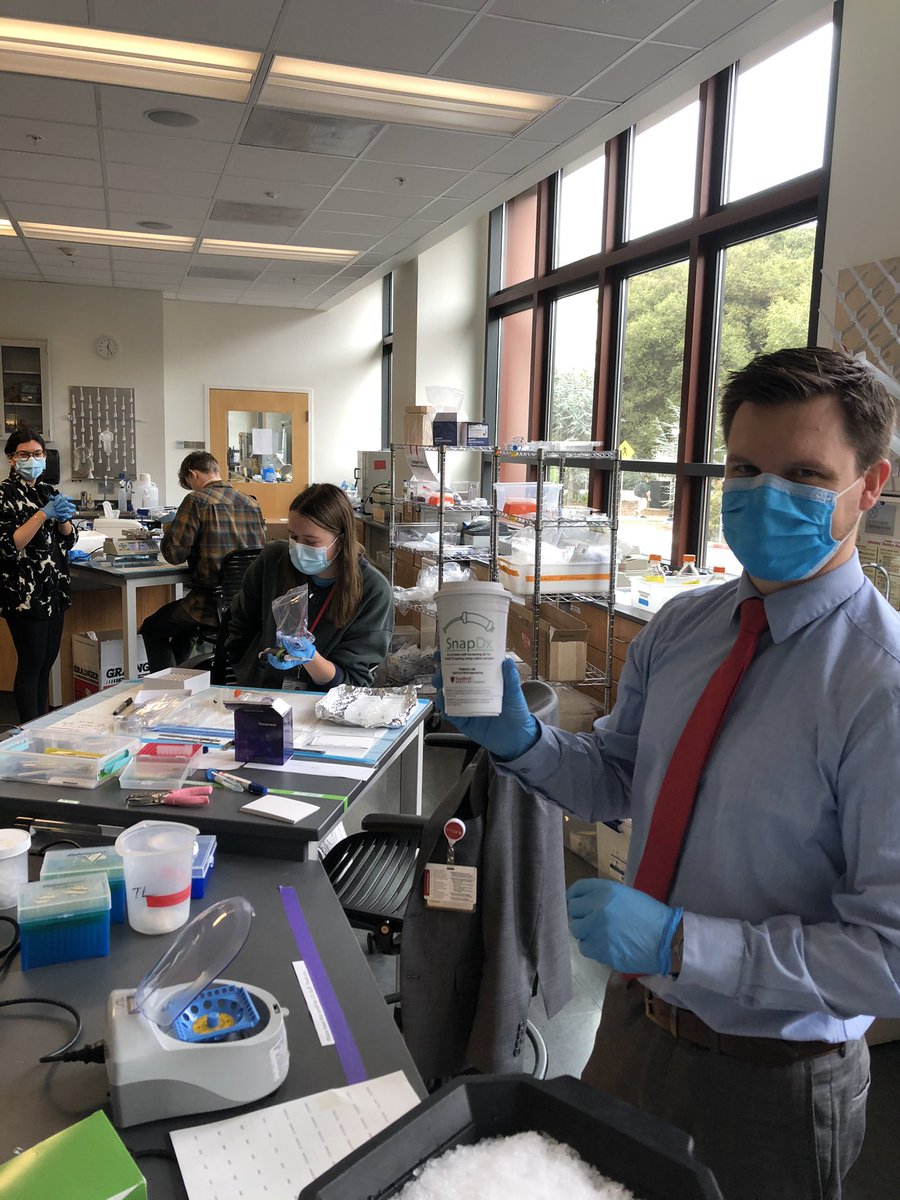 Big day for us - first steps for our saliva based COVID19 home test kit. The very first batch of units went out for distribution to our study participants. If you would like to engage and support; please see SnapDX.org - proud of such an incredible team.