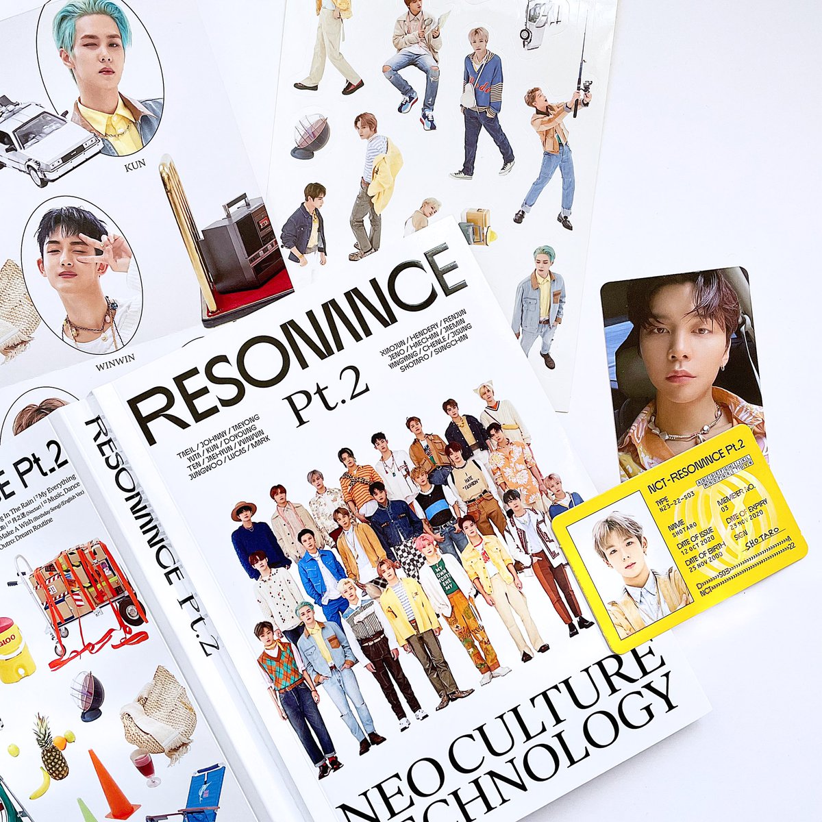 ✨NCT 2020 Resonance Pt.2 Departure Album Giveaway✨

- Open worldwide~
- Follow <a href="/strwbrrrymlk97/">🍓🍼</a>
- RT &amp; like this tweet
- 1 winner! Winner will receive the album, random sticker sheet, folded poster, Johnny photocard and Shotaro ID card. 

Will pick winner on 12/28 💚