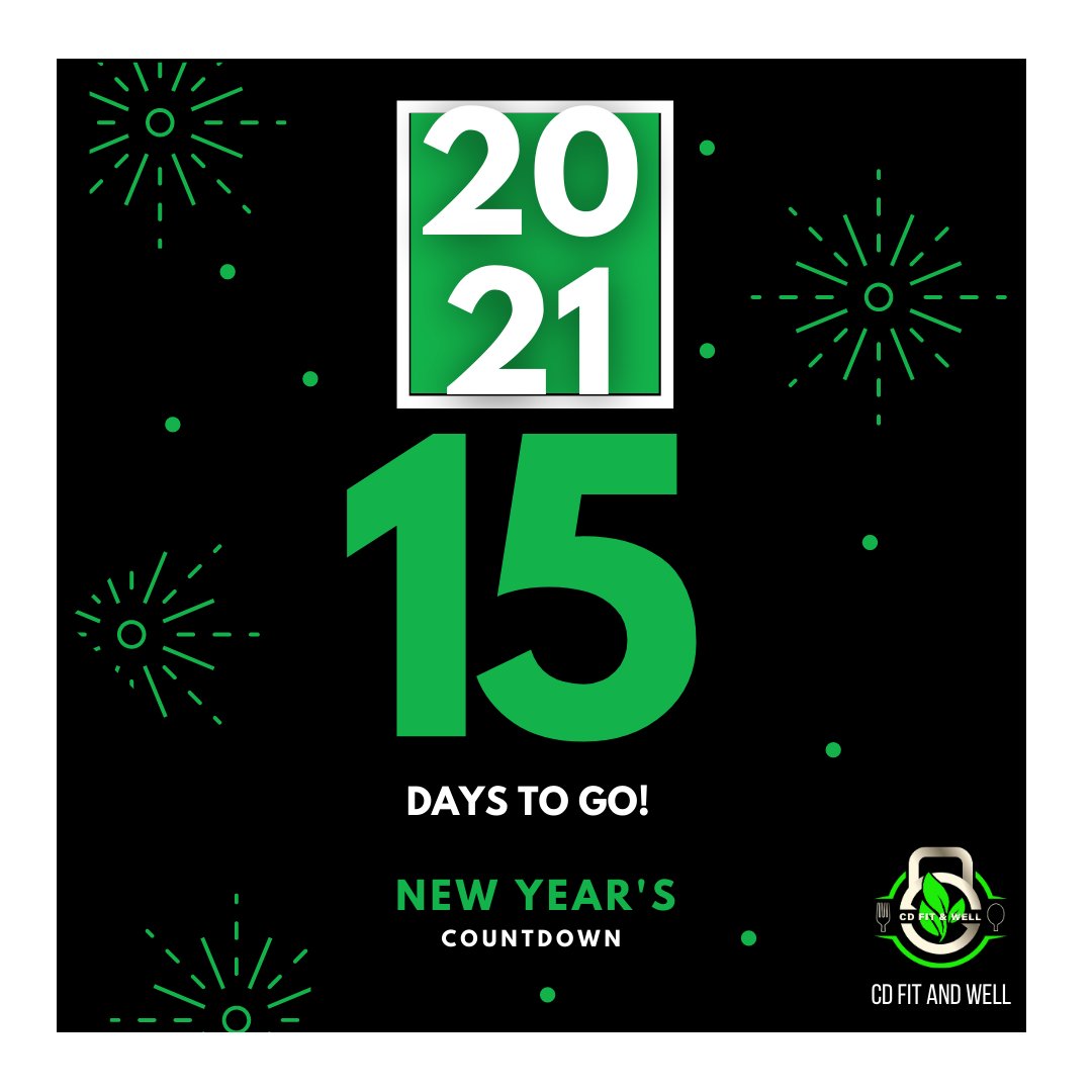 _cdfitandwell's tweet photo. 15  DAYS UNTIL 2021!

 2020 is coming to an end! 🎉

This year has been different and whilst there has been some bad there has absolutely been a lot of good. 

 Write your own ticket next year 🎟

Let's do this together... allow us to keep you accountable 📝

New Year, New You! https://t.co/LRNM9rUAp7