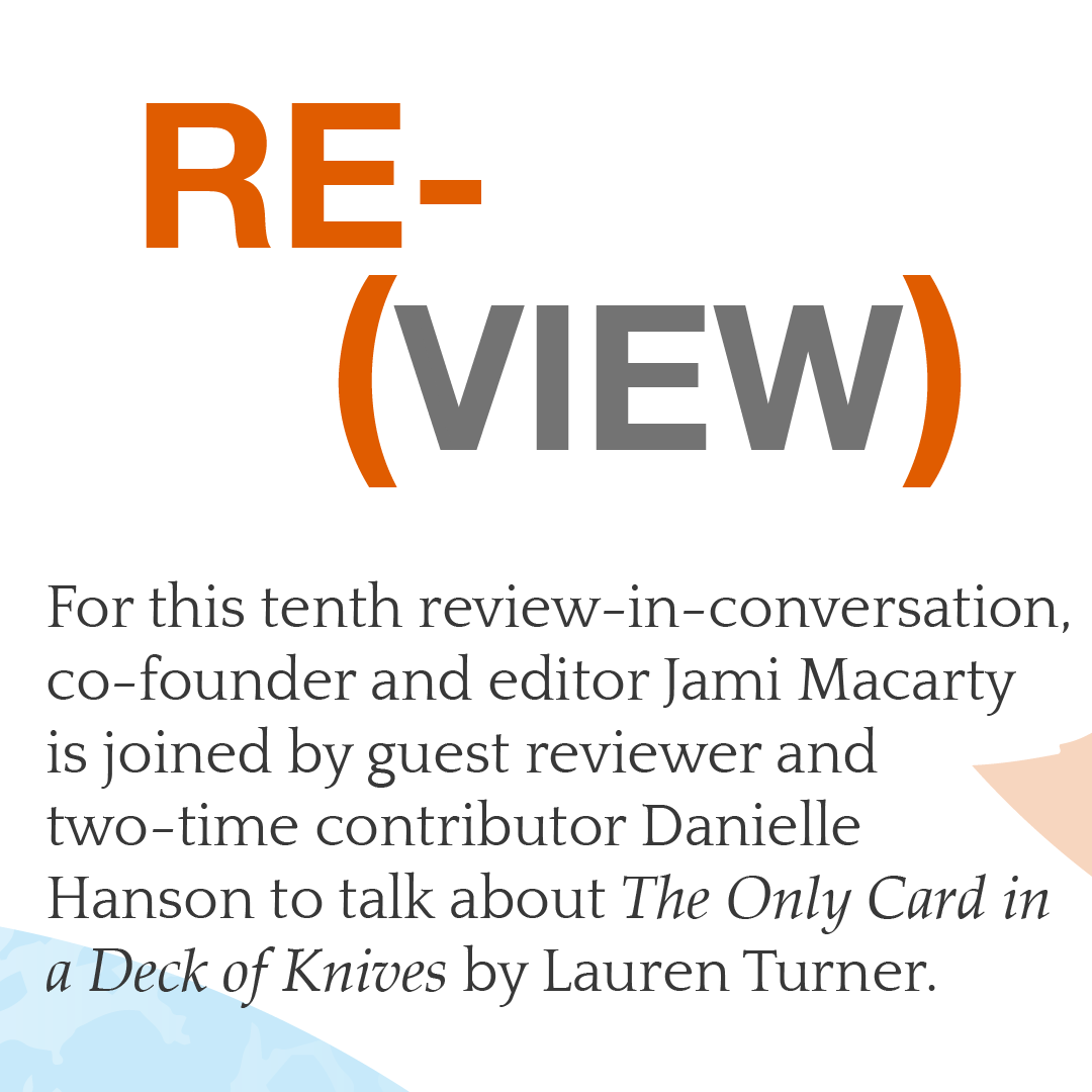 MaynardPoetry's tweet photo. Welcome to Re- View #10! Co-founder and editor Jami Macarty is joined by Danielle Hanson to discuss The Only Card in a Deck of Knives by Lauren Turner: https://t.co/A0z16dkpWt
#TheMaynard #TMViewsSeries #TMreview #TMcontributors #TMSpring2018 #TMSpring2020 #poetry #readpoetry https://t.co/5uYQYJn8Q1