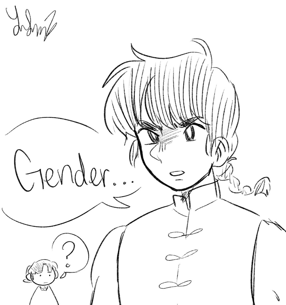 ranma doodles cuz i've been watching a lot of it lately 