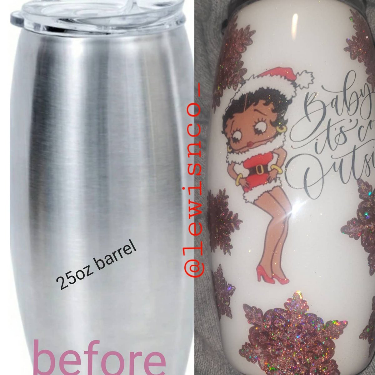 Lewisnco_55's tweet photo. Customized 25oz Barrel Tumbler

#custom
#customized 
#customtumbler
#christmasgift
#tumbler #glitter #tumblershowcase #handpainted #customtumbler #glittertumbler #custom #giftidea #sparkle #bling #lewisnco_ #handmade #art #artist #tumblerartist #cheetahprint #christmasgift https://t.co/g7oq3QTzgt