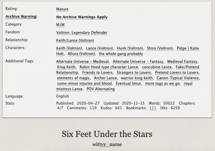 WittyyName's tweet photo. Chapter FOUR of "Six Feet Under the Stars" is now on Ao3! 💙❤️

✨Klance
✨King Keith / Royal Mistress Lance
✨Medieval Fantasy
✨Fake lovers to lovers
✨An on-going Choose-Your-Own-Adventure fic from my Patreon

https://t.co/c9Gld78sRy https://t.co/bX41JLsj22