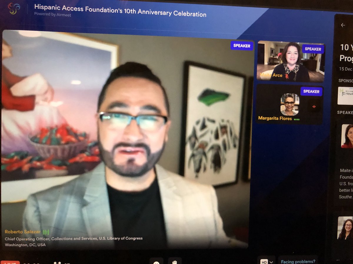 HispanicAccess's tweet photo. Kicking of our 10th Anniversary Celebration with HAF Board Member Roberto Salazar! #Celebrating10Years #HAF10YearAnniversary #LiveTweet https://t.co/ZfJkvV4SEL