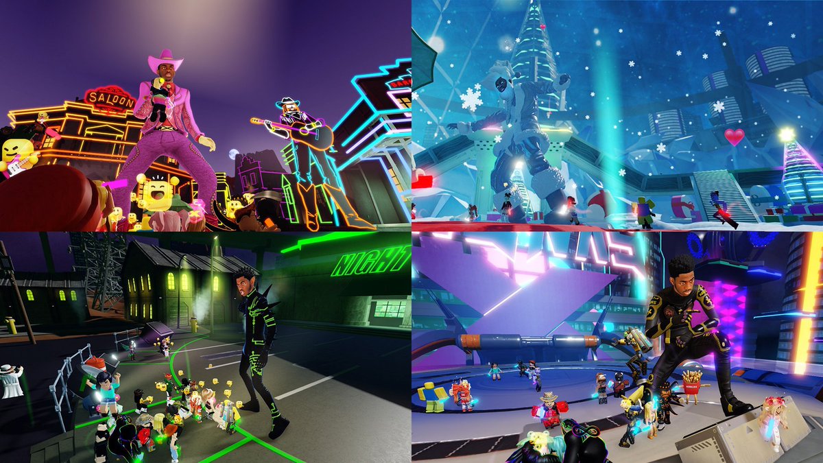 Bloxy_News's tweet image. The @LilNasX Concert Experience paved the way for bold new #Roblox experiences and concerts in the future. 🎶👀 Check out this blog post from Roblox showing off the highlights of the event, along with the Q&amp;amp;A + behind-the-scenes videos: blog.roblox.com/2020/12/explos…
#RobloxPresentsLNX