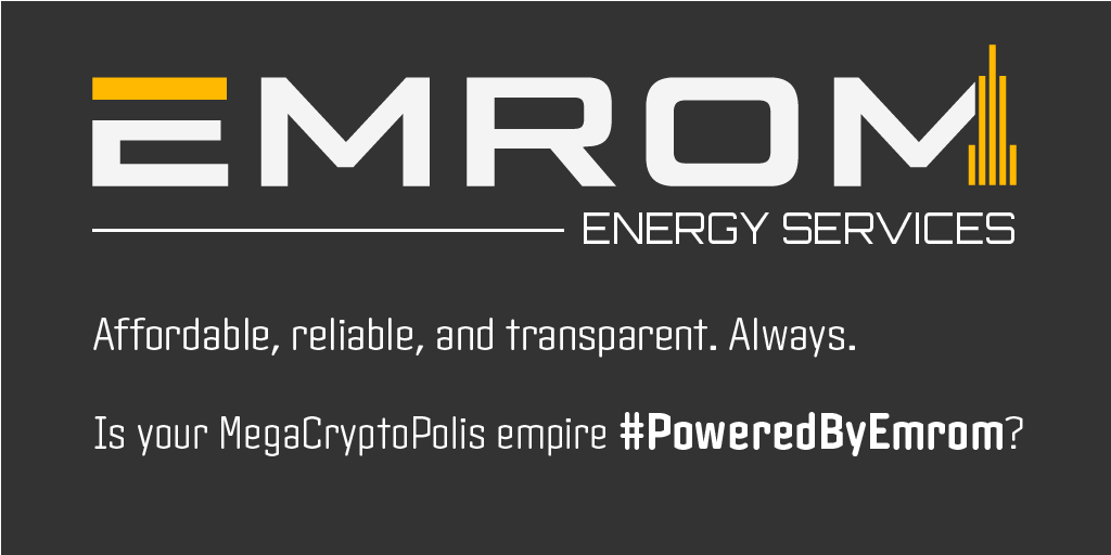 EmromCorp's tweet photo. Are you #PoweredByEmrom? Customer service rates published weekly. Prices valid for the entire week. Rain checks available. No haggle, no hassle. A seamless and transparent service. You pay what whales pay, always. #ETH #MegaCryptoPolis #NFT $MEGA #Emrom https://t.co/39KDa8Rzvy