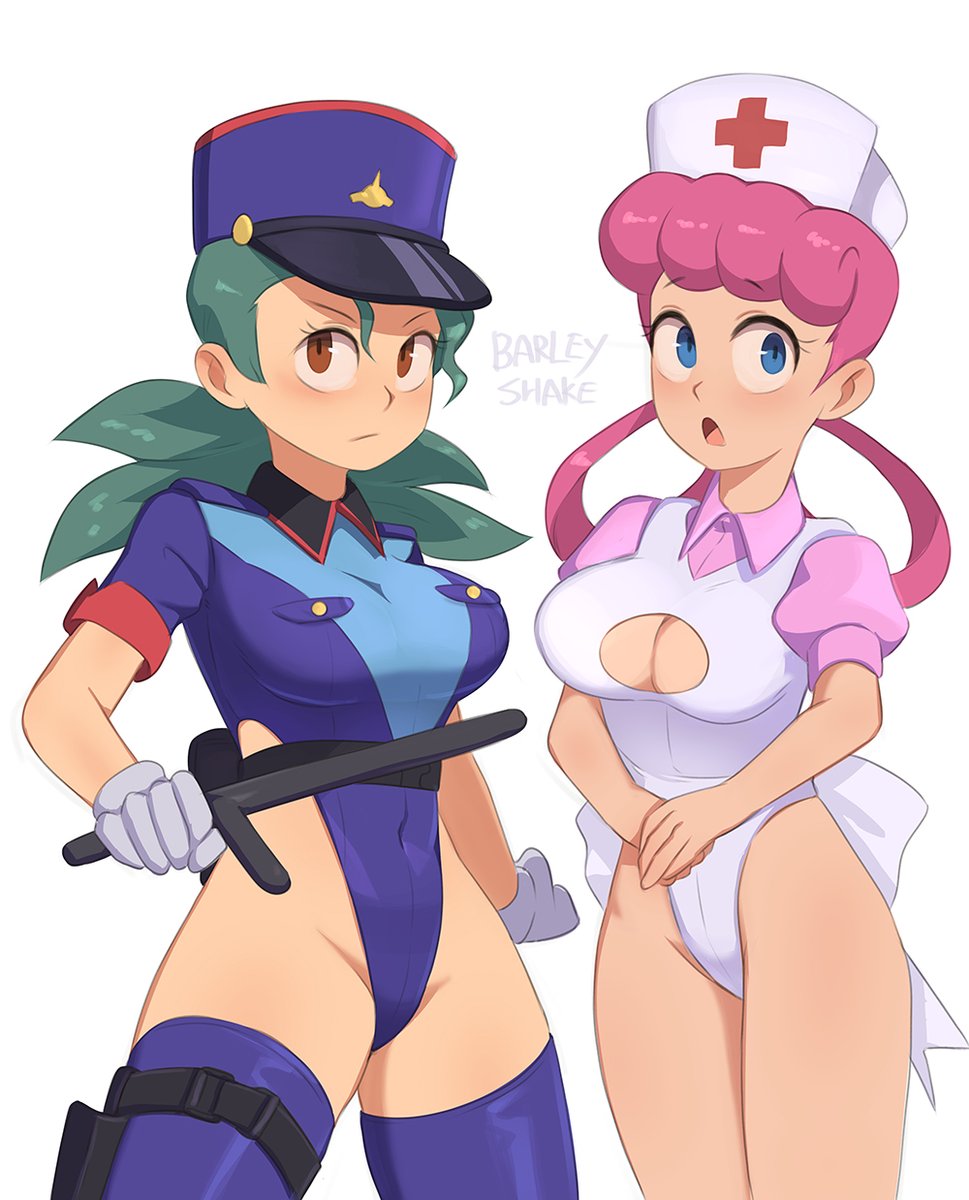 RT @Barleyshake1: Officer Jenny and Nurse Joy from Pokemon, but high leg :3 https://t.co/MlCzuscva6