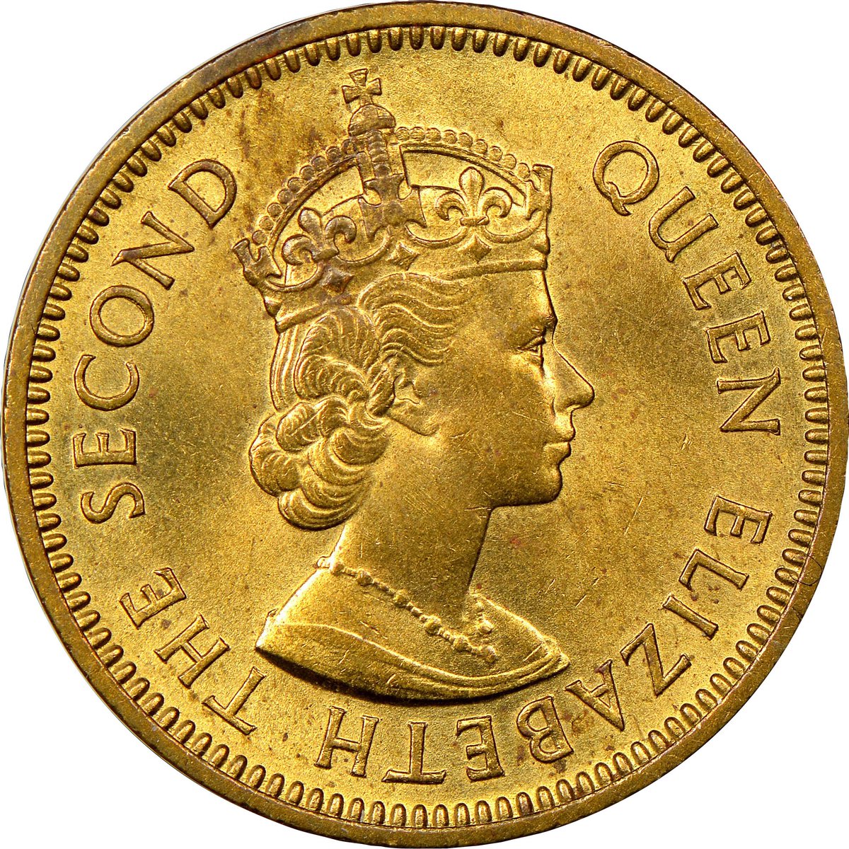 Belize198's tweet photo. Obverse: Bust of Queen Elizabeth II right
Obverse Designer: Cecil Thomas
Reverse: Denomination within circle, date below
Edge Description: Plain
British Honduras 5 Cents KM# 31 @NGCcoin https://t.co/tOc6lS1Svq