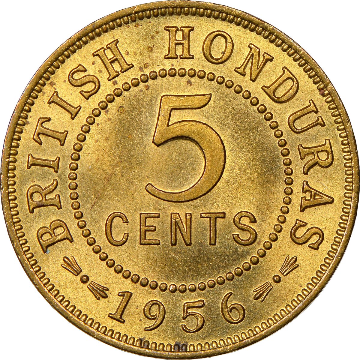 Belize198's tweet photo. Obverse: Bust of Queen Elizabeth II right
Obverse Designer: Cecil Thomas
Reverse: Denomination within circle, date below
Edge Description: Plain
British Honduras 5 Cents KM# 31 @NGCcoin https://t.co/tOc6lS1Svq