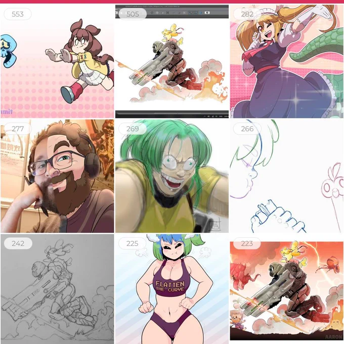 Here are my #topnine on Instagram for 2020!

What most of these successful posts have shown me is that the animations and art that I was patient with and put more time and effort into paid off way more in the long run. Hopefully I'll be more patient with myself in 2021. 