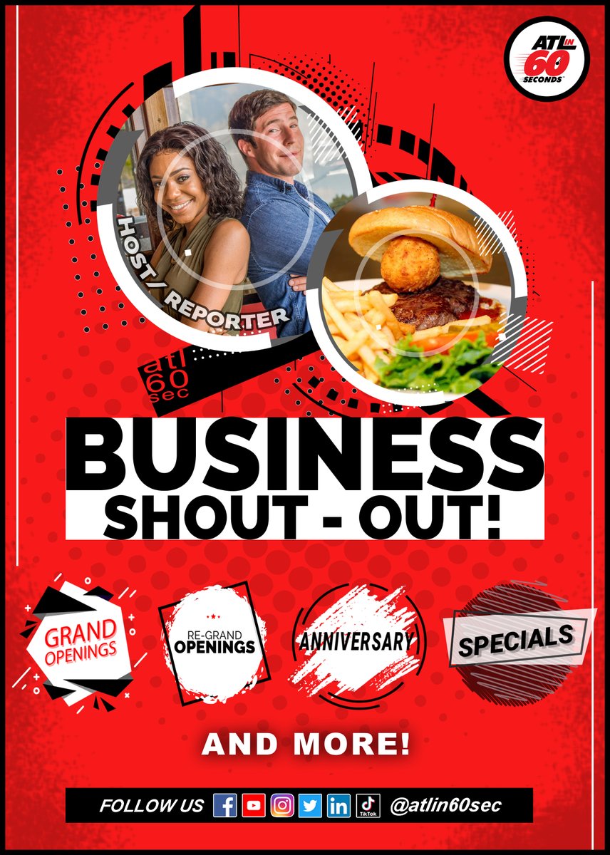 atlin60sec's tweet photo. π₯Do you have a Business that you want to Shout-Out?π₯
β
Join Us for Business Shout-Out this Friday at 7:30 p,m.β
Speak Up Atlanta!
Merry Christmas......
.
.
.
#merrychristmas #shoutout #atlevent #blackbusinessowner. #atlin60seconds #SpeakupAtlanta #atlbusiness #atlresturant https://t.co/cuMAmOUfQ5
