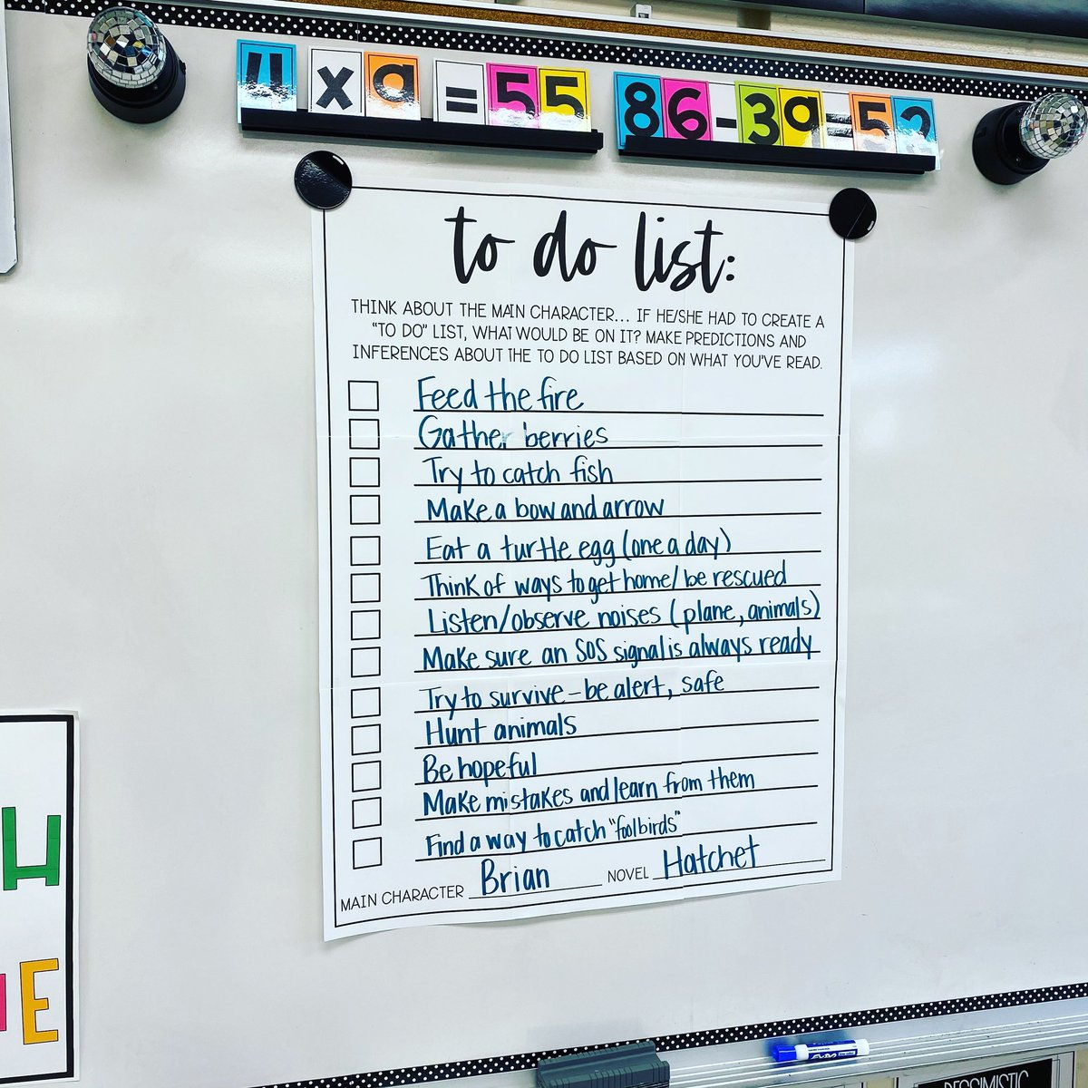 “To Do Lists” for characters are a great way to deepen your students’ thinking for character analysis! My students had so much to contribute and thought this list was the greatest thing! Such amazing inferences!