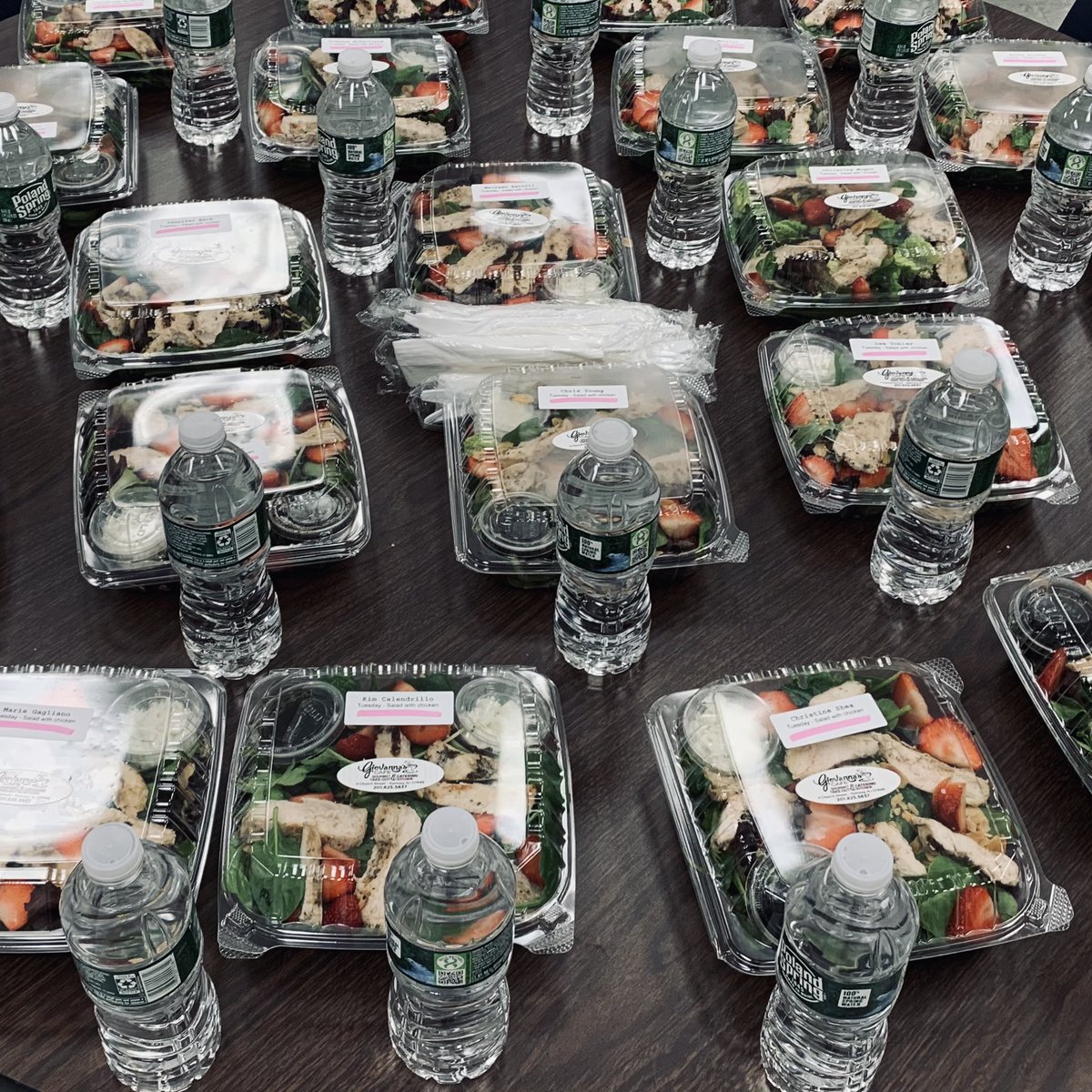 krostko's tweet photo. Yummmmm!! Staff Appreciation days 2 and 3 included delicious lunches from B&amp;G Bagels and Giovanna’s Cafe. @RSDsmithschool https://t.co/dZSAXTw1wj