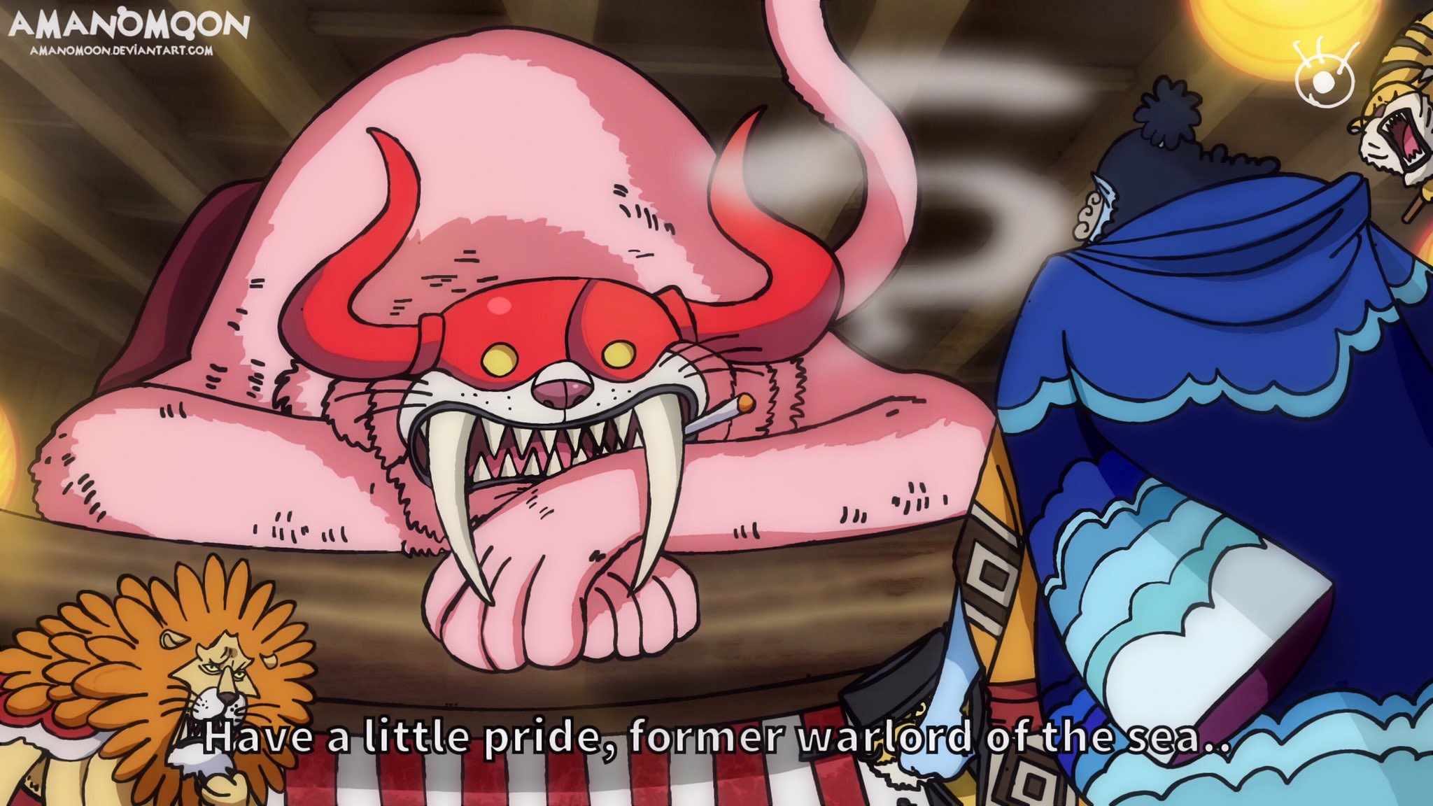 Pandaman One Piece アマノムーン ルフィ Jinbei Vs Who Is Who Zoan Form In Anime Style Alternative Version ワンピース 火祭り 人魚姫 ブラックマリア 飛び六胞 T Co Xtn76qlcrj Twitter