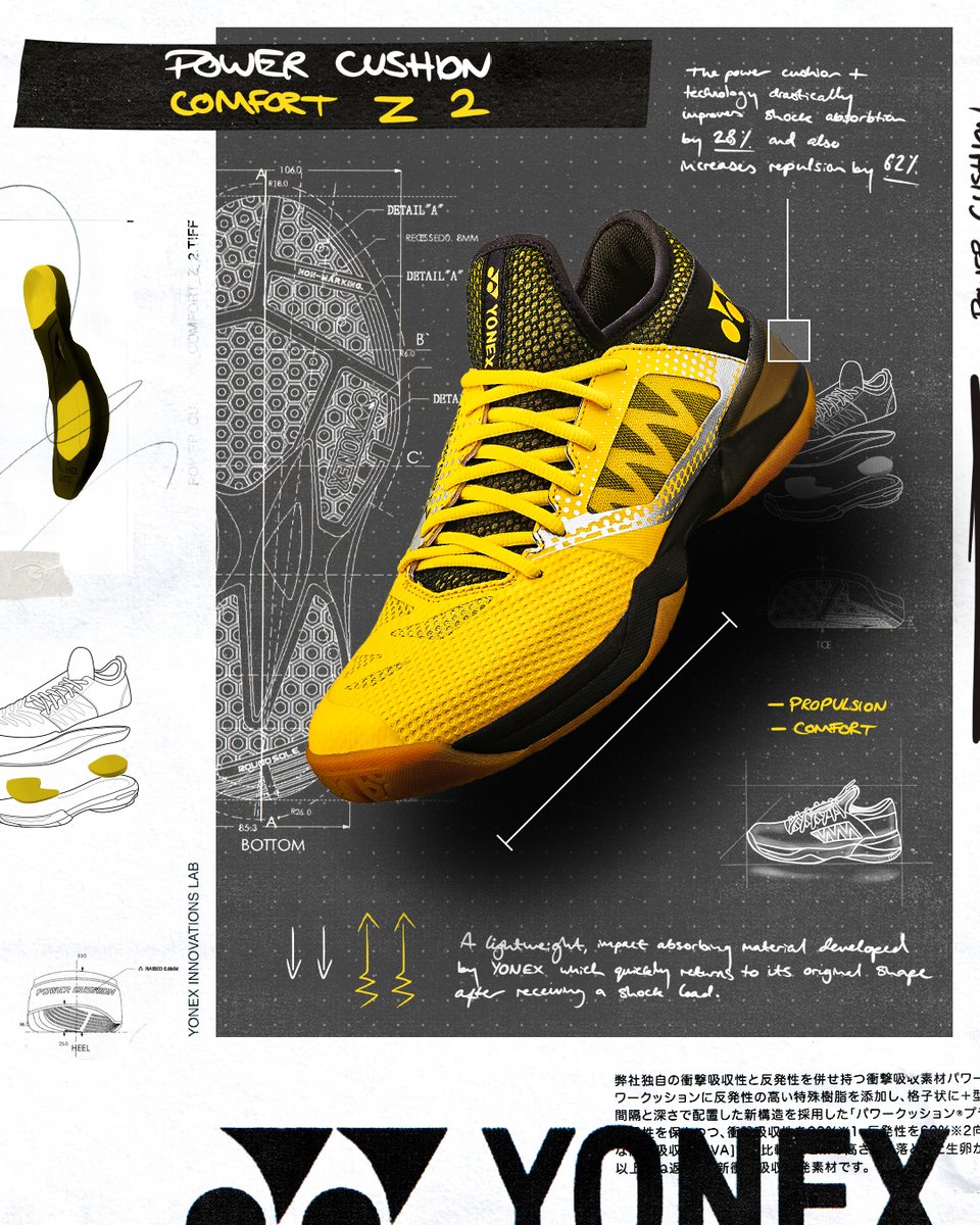 ヨネックスバドミントンシューズクッション系モデルの最高峰 POWER