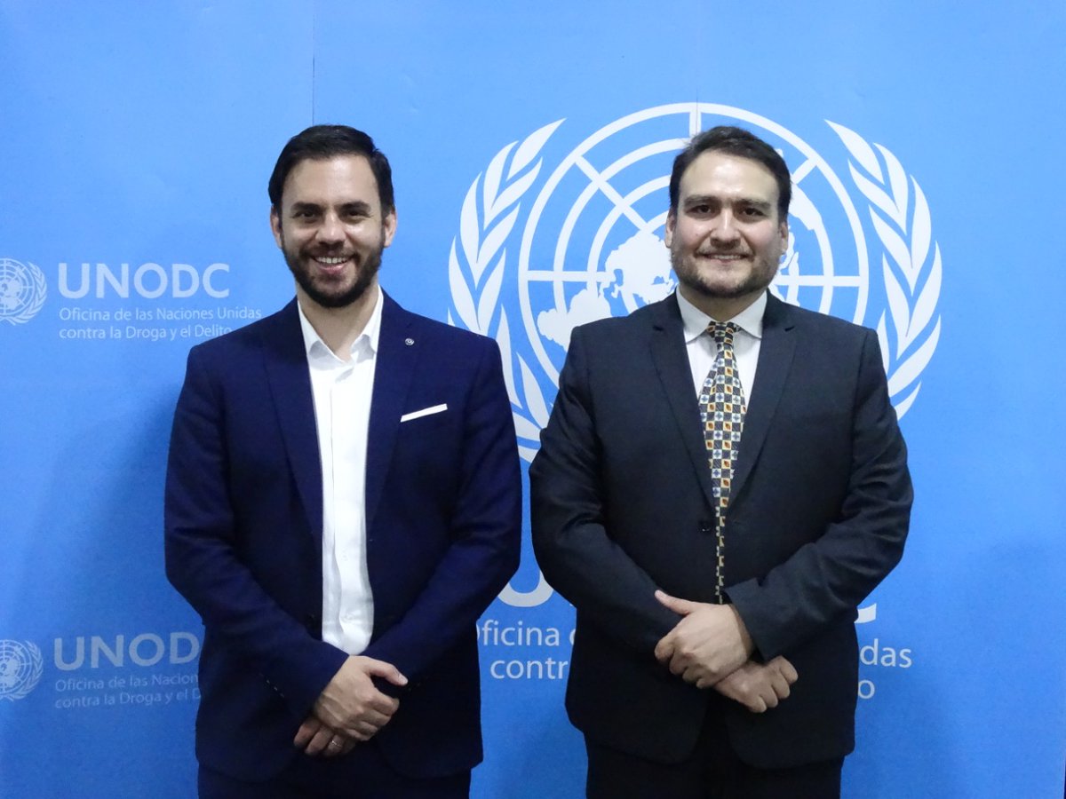 UNODCBolivia's tweet photo. With the support of @UEenBolivia,@UNODCBolivia held the Meeting of the Thematic Group on Drugs(TGD) with the assistance of representatives of the #DiplomaticCorps in #LaPaz,#VDSSC and @MindeGobierno @EDelCastilloDC, who presented the guidelines of the anti-drug strategy 2021-2025 https://t.co/HFd0cJN6nJ