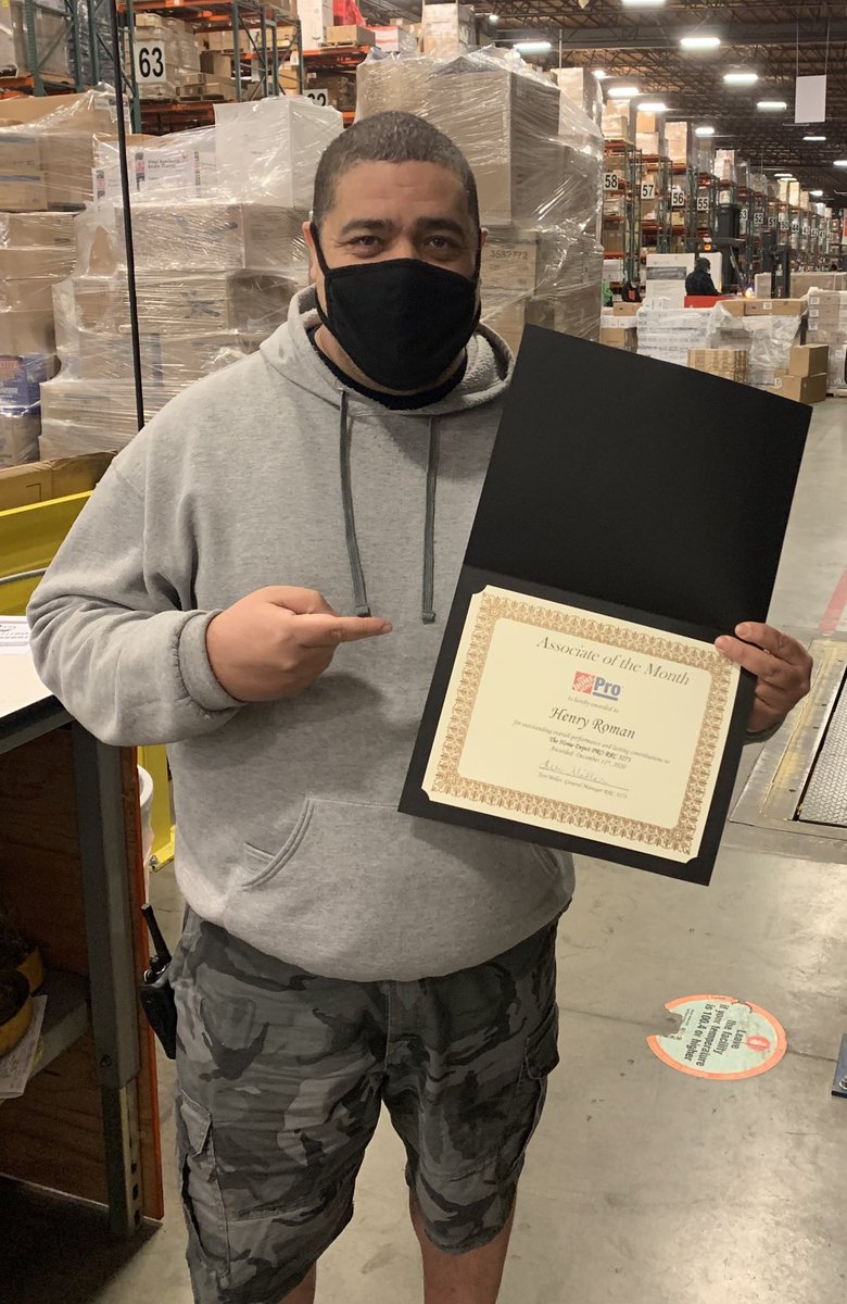 Congratulations Henry in being Associate of the Month- great job and thank you for all you do