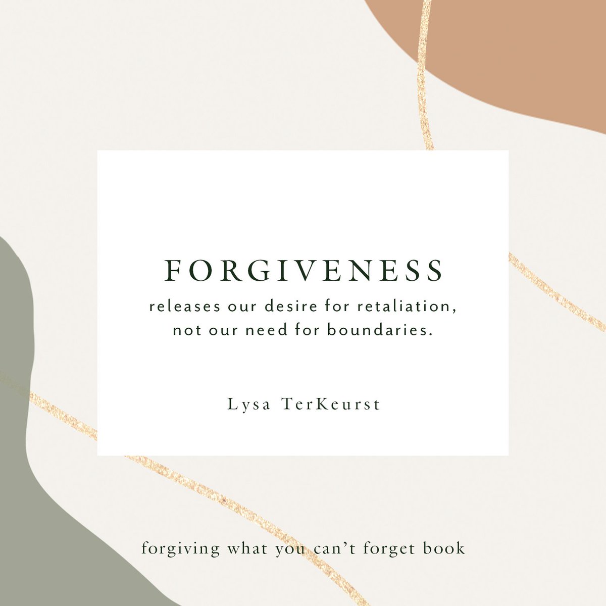 LysaTerKeurst's tweet photo. Forgiveness isn't an open door for people to take advantage of us. Forgiveness releases our need for retaliation, not our need for boundaries.
 
Setting healthy boundaries is for the sake of freedom and growth and reestablishing healthy relational habits for all parties involved. https://t.co/7DMT0LZopV